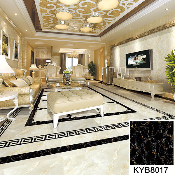 02宅男视频APP在线观看陶大理石瓷磚：黑金花KYB8017地麵鋪貼效果圖