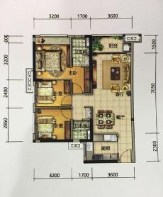 佛山美的花灣城3座01、02單元4座01、02、04單元90.00㎡